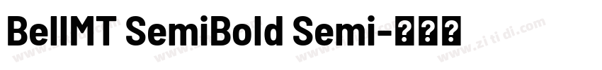 BellMT SemiBold Semi字体转换